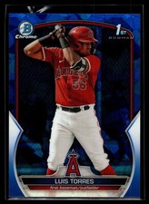 Luis Torres 2023 Bowman Chrome 1st Sapphire Edition A Card #BCP-155