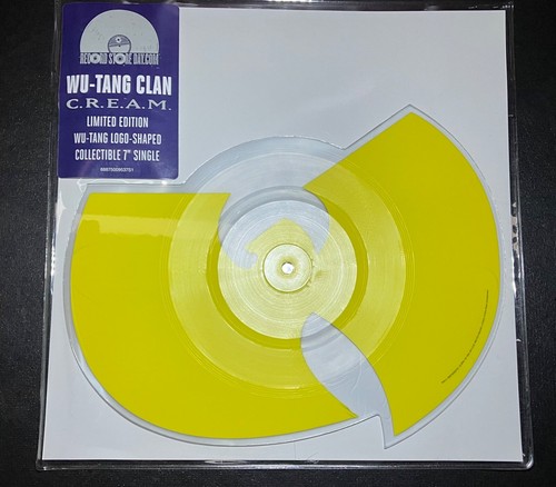 Wu-Tang Clan - CREAM Lmt.Ed. Die-Cut 7" Colored Vinyl 2014 Record Store Day -NEW - Picture 5 of 9