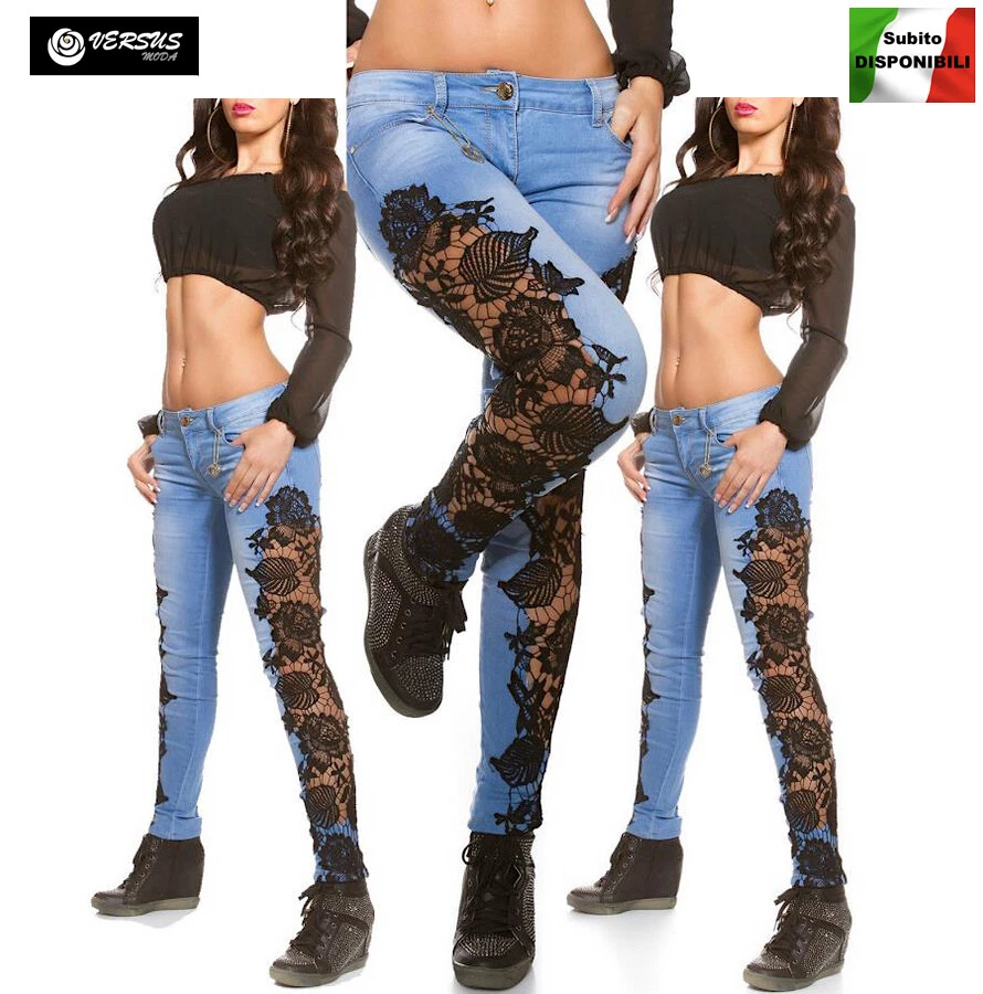 Pantaloni donna shop jeans