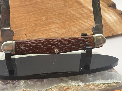 Unusual New Britain K-15 3 Blade Stockman w/Boker Tree Badge--244.25 - Picture 10 of 12