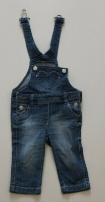 Papagino Denim Suspenders Trousers Overalls Size 74 6 - 9 M.Top Blue