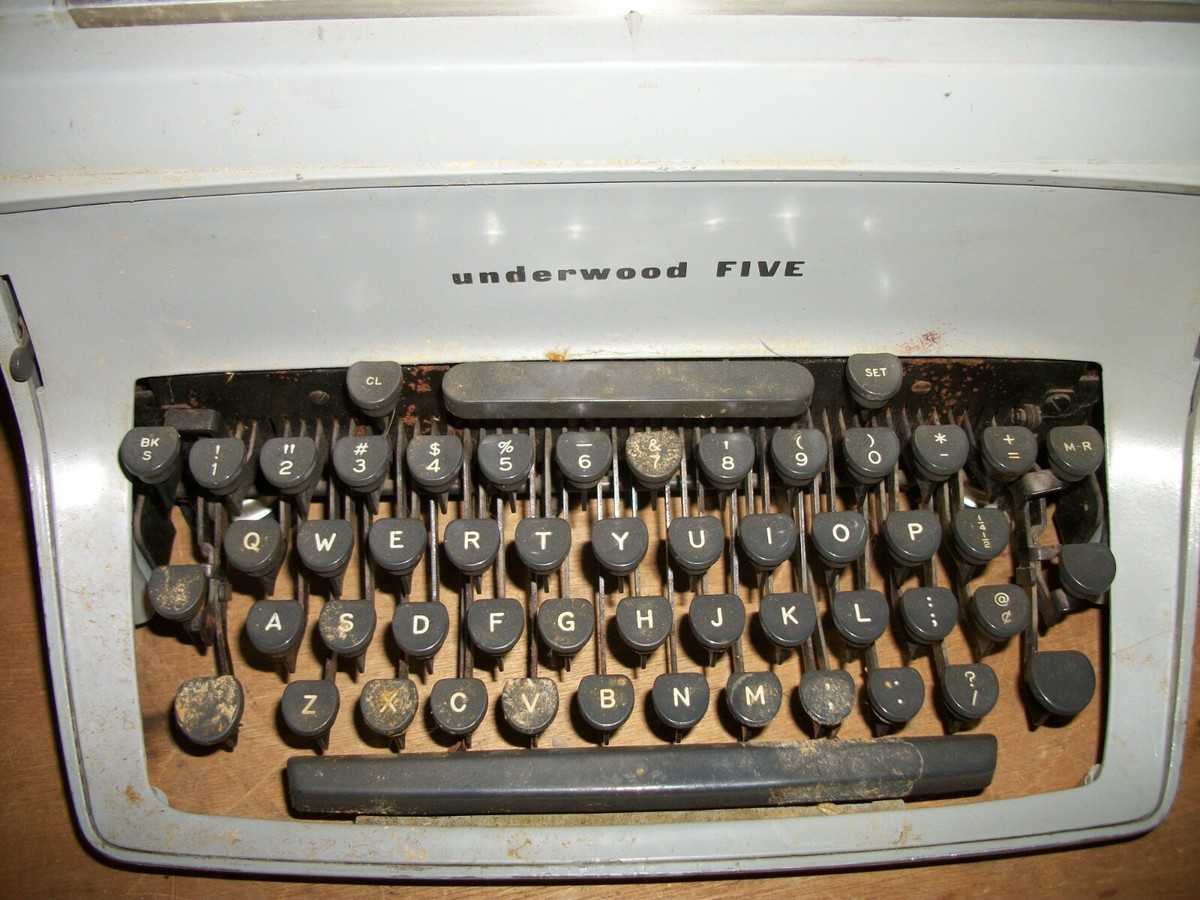 vintage underwood touch master 5 typewriter grey | eBay