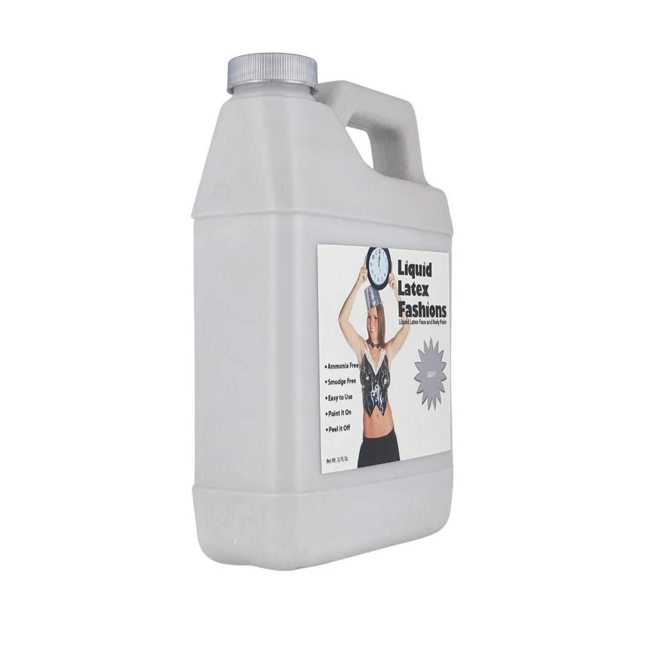 Cinza 32 Fl Oz - Tinta líquida de látex para rosto e corpo para cosplay, Halloween, festas - Imagem 4 de 4