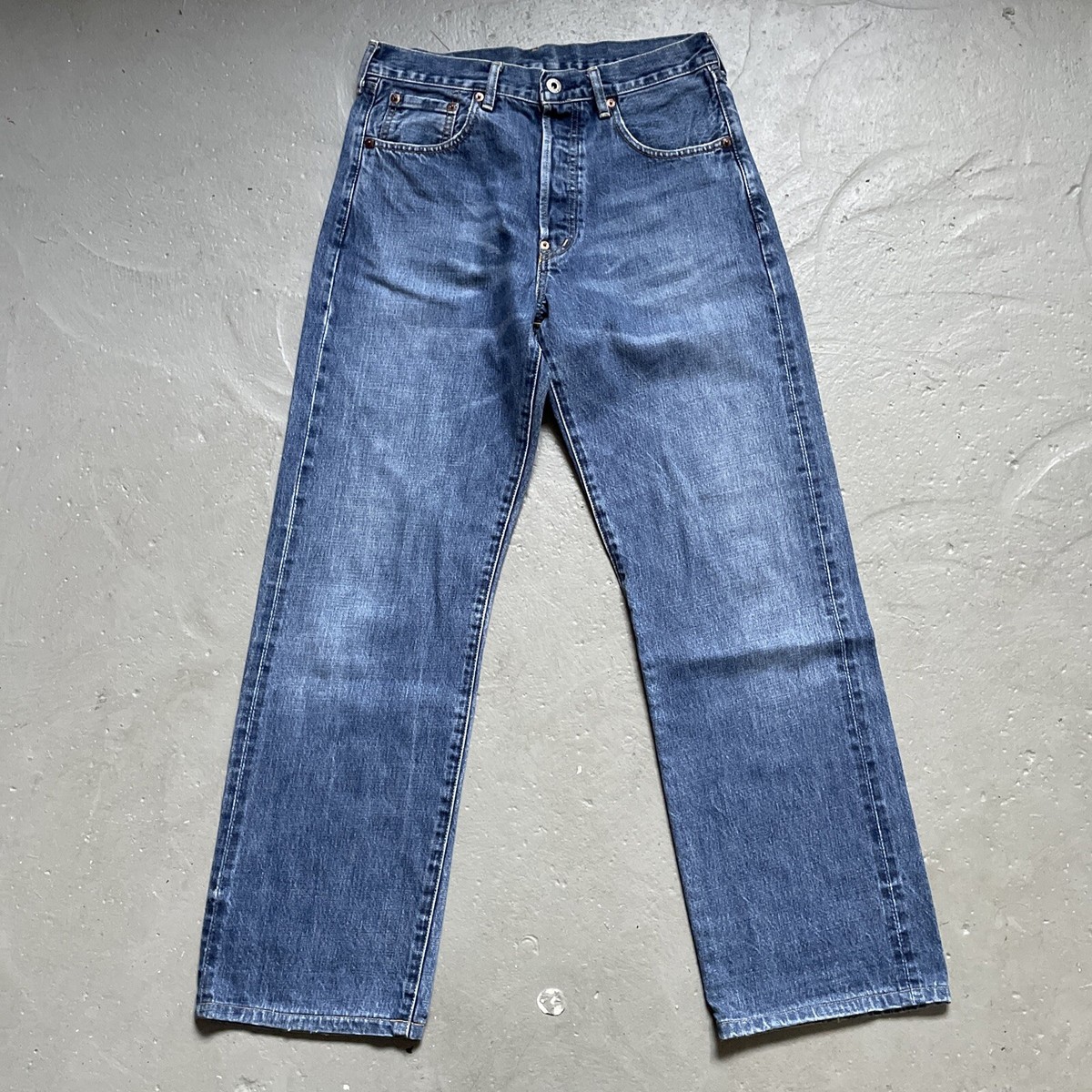 Levis 702 Buckle Back Redline Selvedge Denim Big E Vintage Style 
