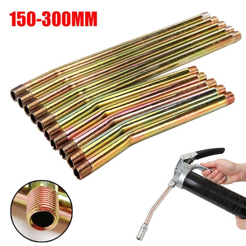 Grease Gun Delivery Tube Flexible Threaded Chrome Plate Without Nozzle