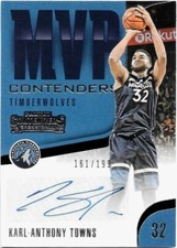 2018-19 Panini Contenders KARL-ANTHONY TOWNS MVP Auto /199