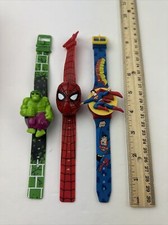 Vintage Wristwatch Spider-Man, Hulk, Superman...