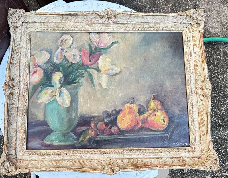 MAY TRIFELD Original   Oil Painting 1952 15 1" X 11"