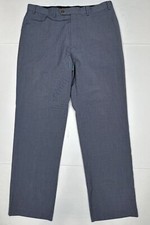 Ralph Lauren Blue Dress Pants Men Size 36x32 (Measure 34x31) Flat Front