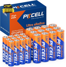 AA AAA Batteries Combo Pack 24 Count - 12 Double AA Batteries and 12 Triple AAA 0.72 per gallon