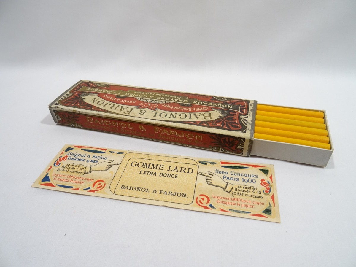 ANCIENNE BOITE A CRAYON A COPIER BAIGNOL ET FARJON 1 ERE MARQUE