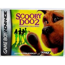 (Manual Only) Scooby Doo Monsters Unleashed Nintendo Game Boy Advance Authentic
