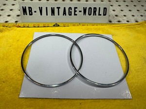 Mercedes 66-76 W114,W115,W108,W109 instrument cluster chrome OUTER OE 2 Rings
