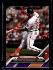2024 Topps Now #727 Anthony Santander Purple Parallel #d /25