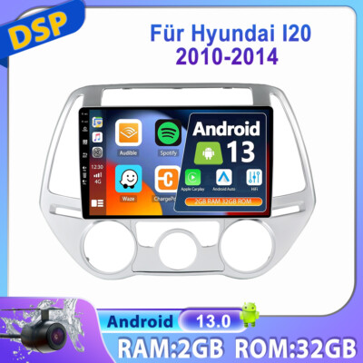 Für Hyundai i20 PB 2012-2014 Autoradio Android 13 CarPlay Navigation GPS Navi BT