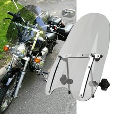 Smoke Motorcycle Windshield 7/8'' 1" Handlebar For Yamaha V-STAR 250 650 1100