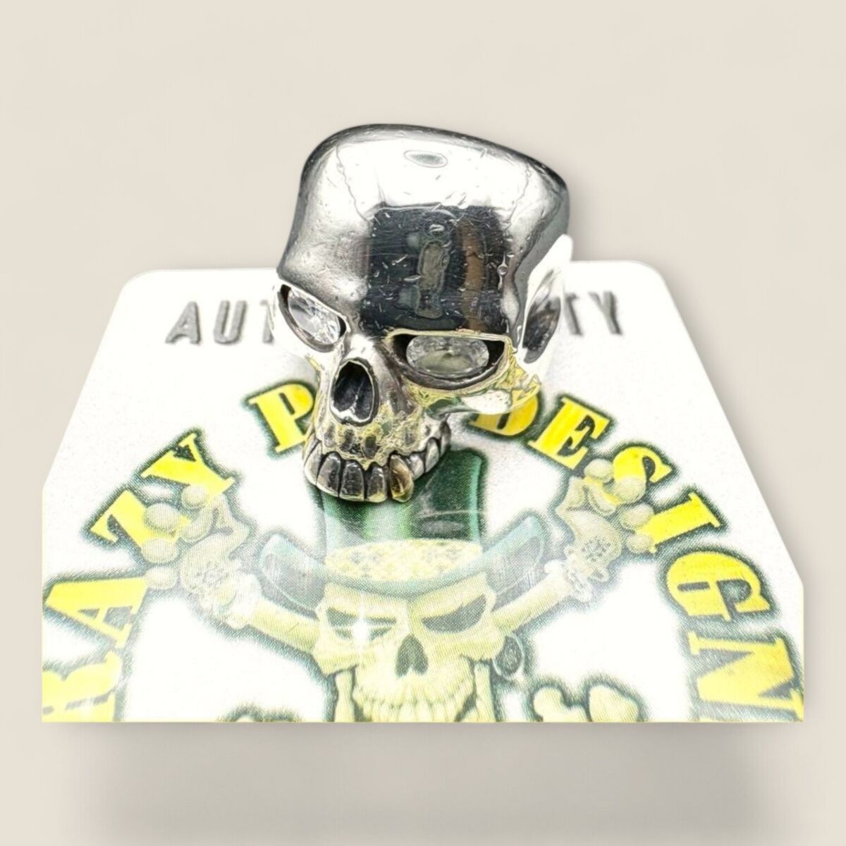 Crazy Pig Large Evil Skull Ring K18 Gold Fang Custom | eBay Crazy Pig Large Evil Skull Ring K18 Gold Fang Custom | eBay