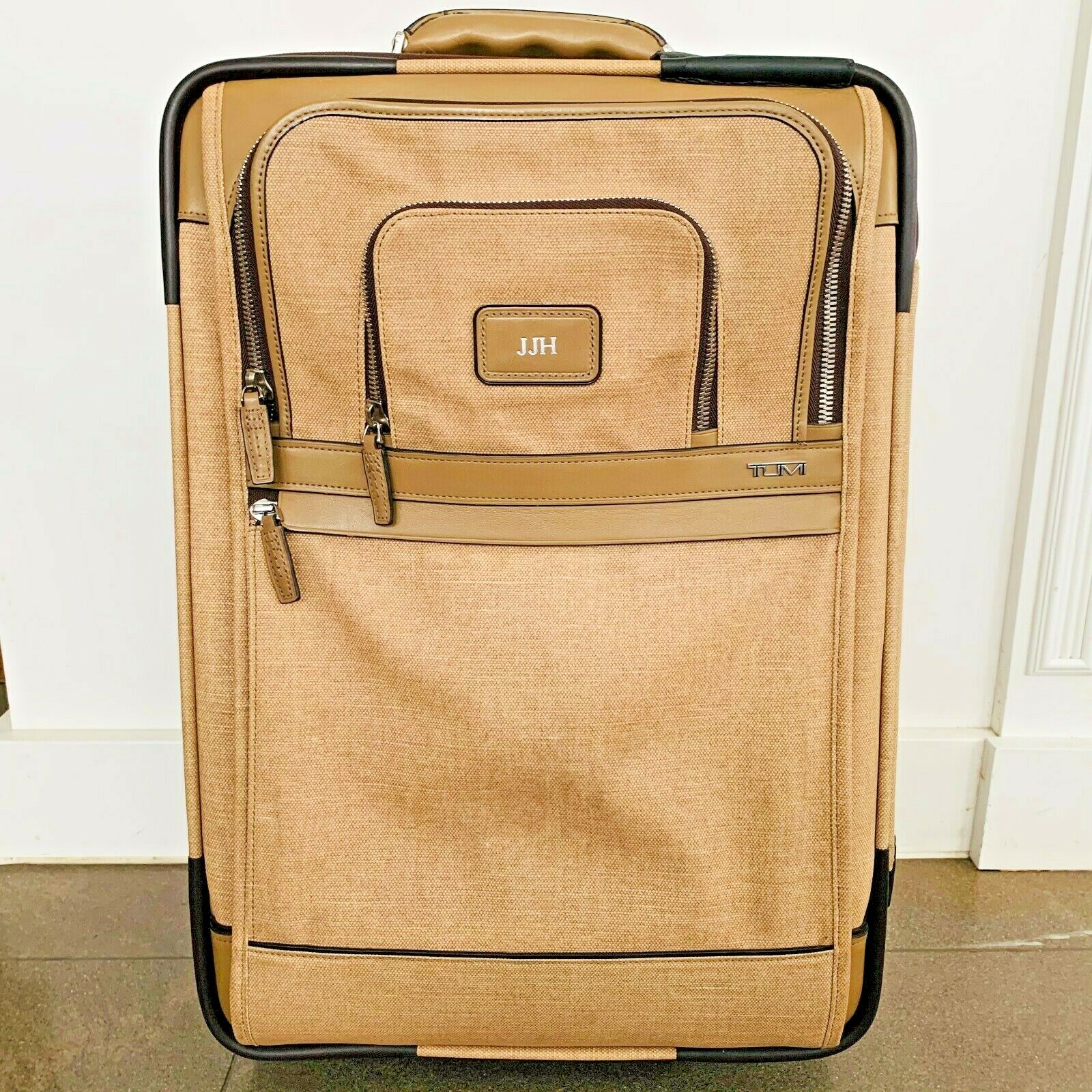 rolling widemouth leather underseat carry on