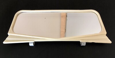 Vintage Auto Visor Mirror Cat Eye Atomic Retro Appeal Streamline Fins 60 s Cool