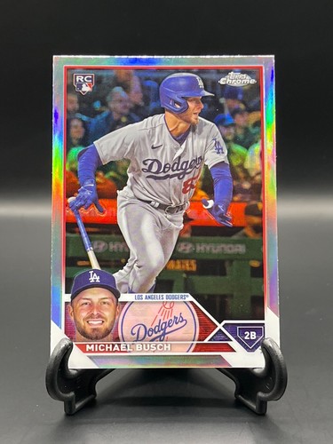 2023 Topps Chrome Update #USC204 Michael Busch Refractor RC Dodgers