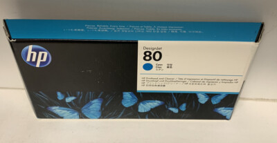Original HP80 C4821A Druckkopf Cyan Printhead + Cleaner DesigenJ 1000 1050 1055