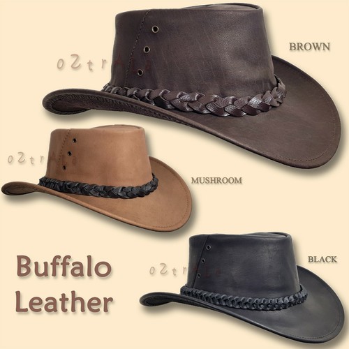 HAT Jacaru BUFFALO Leather Australian 