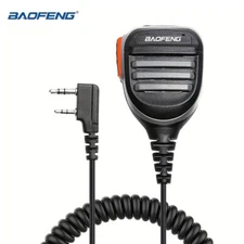 Baofeng Walkie Talkie Speaker Microphone Dual PTT Mic For UV-5R BF-888S UV-5RH