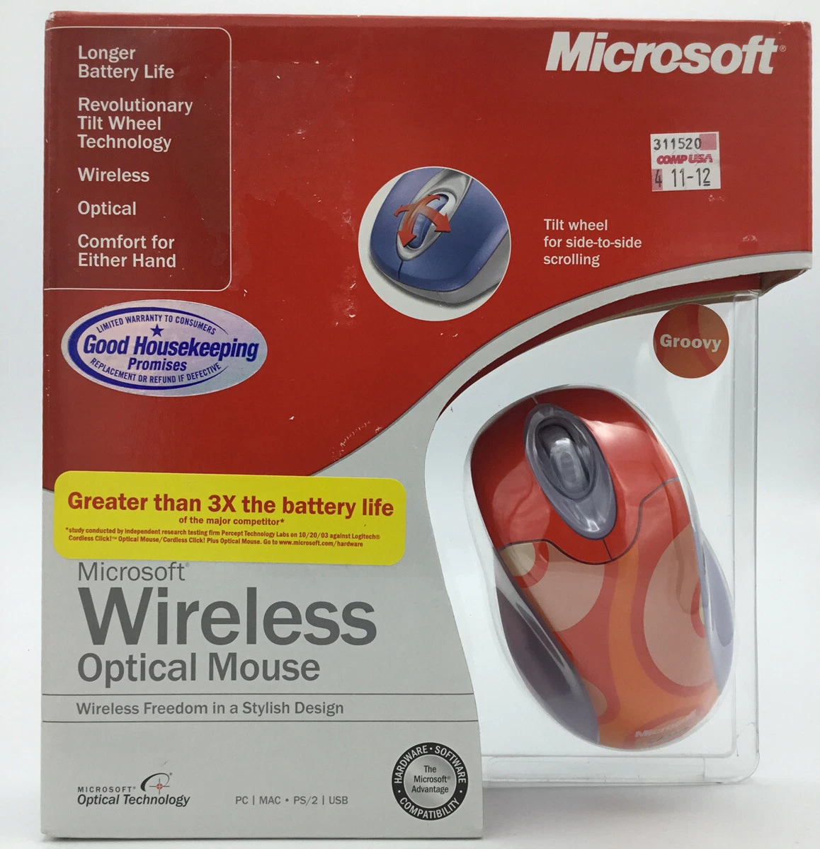 Tilt clearance wheel mouse