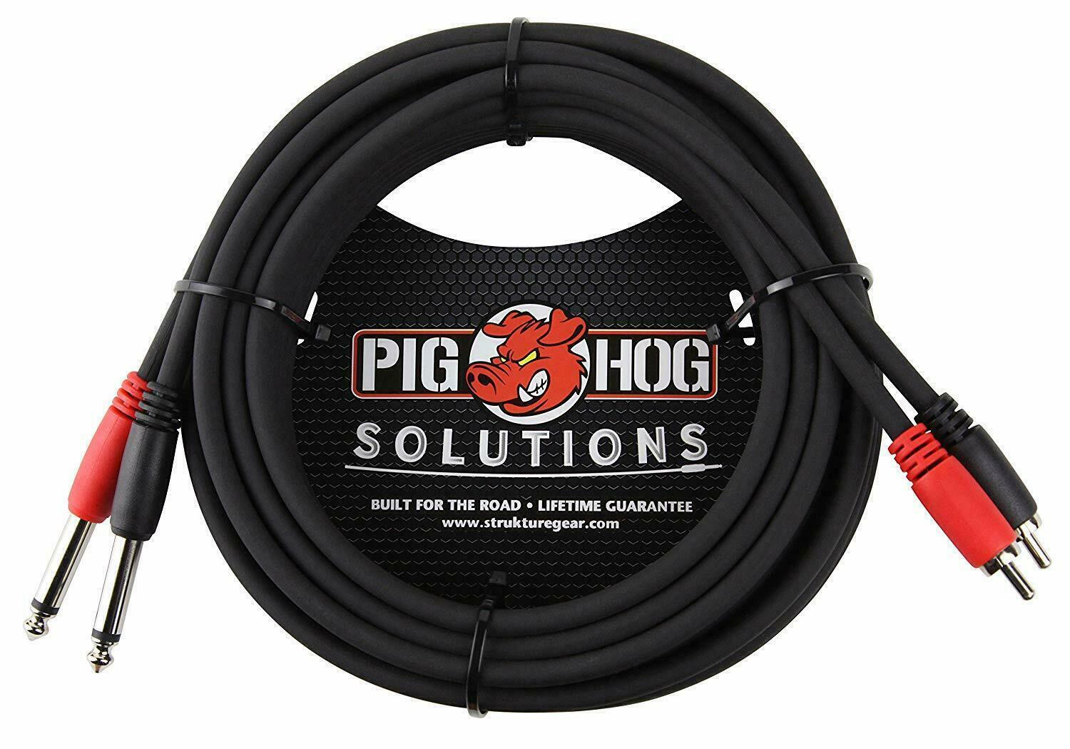 Pig Hog - PD-R1415 Dual RCA Male ft.- Ranking TOP17 4 15 Free shipping Black 1 to