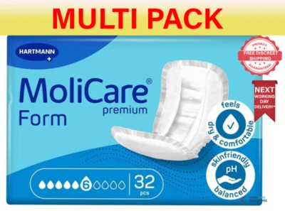 MoliCare Premium Form Extra Plus - 6 Drops - 4 Packs of 32 - Multi Pack