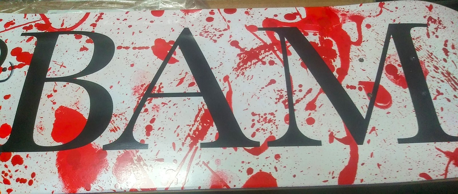 Bam Margera AUTOGRAPHED Skateboard Deck BATTLE SCARS Limited Edition RARE INHAND