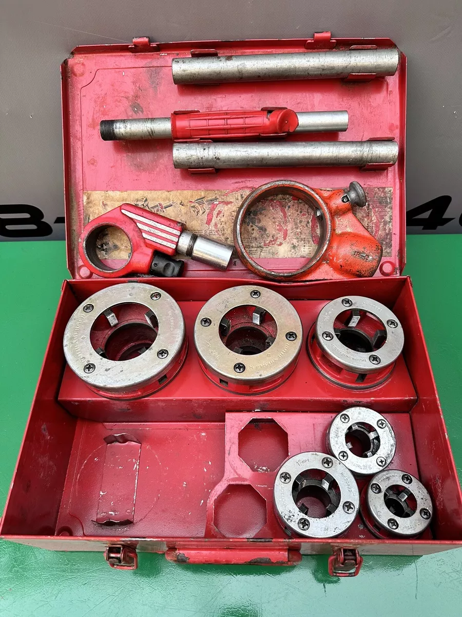 ROTHENBERGER 70905 Manual Ratchet Pipe Threader Set to 2 NPT