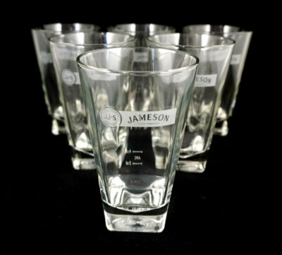 Jameson Whiskey Longdrinkglas Gläser Cocktailglas 6er-Set Klar 2cl 4cl NEU