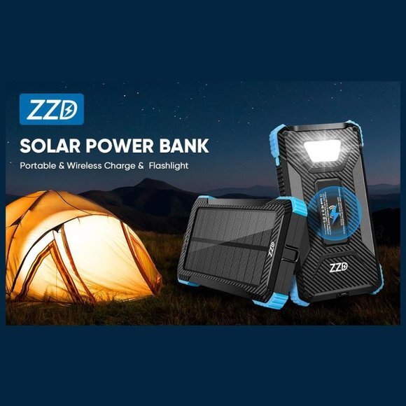 ZZD 16800 mAh Waterproof Solar Charger Power Bank (IL/RT6-17888