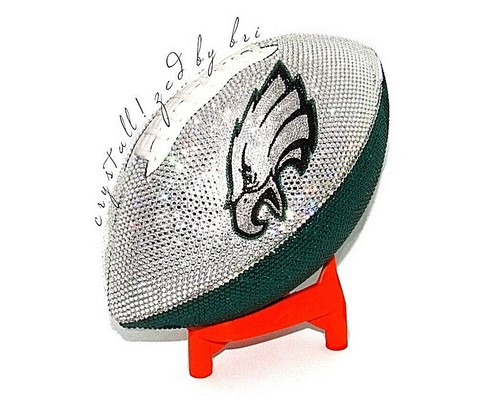 Bling Philadelphia Eagles Football AUSTRIAN CRYSTAL Full Game Size NFL Bedazzled - Bild 4 von 12