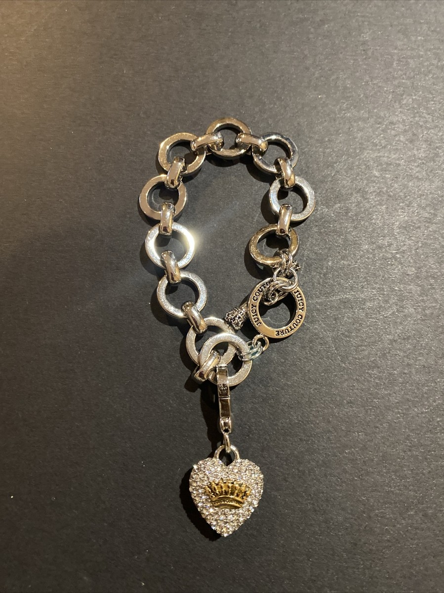 Juicy Couture ハート チャーム ブレスレット Heart Charm Heart Charm Goldtone Chain Bracelet - Juicy Couture