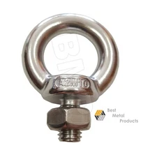(24) Stainless Steel Lifting Eye Bolt M10 with Nut 1200103