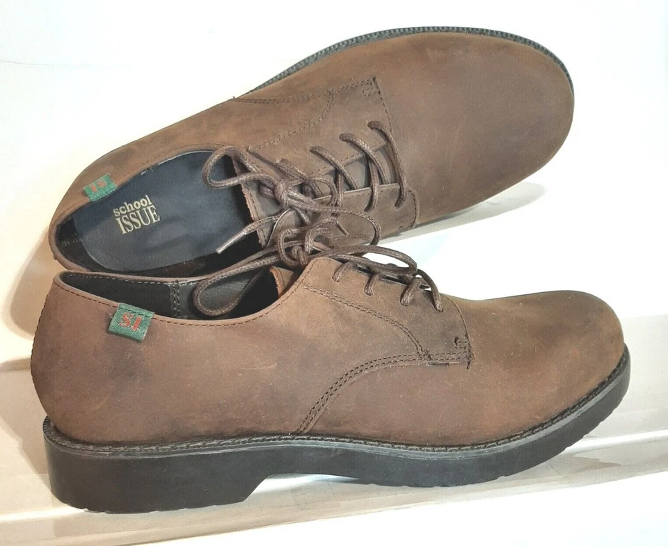 Zapatos Oxford Buc Sucios Tostados para Hombres o Adolescentes Edición Escolar Semestre Talla 7M Foto 2 de 4