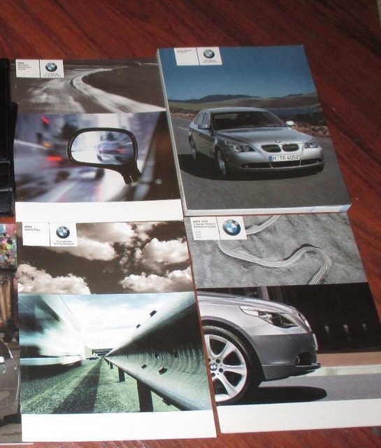 2004 BMW 5 Series 525i 530i 545i OEM Owners Manual Set w/ Case | eBay