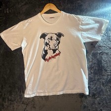Streetwear x Supreme x Pit-bull Tee in White Medium SS20 Made in USA! Watermark!
