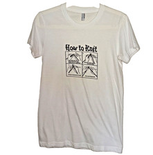 How To Knit T-Shirt American Apparel Size M 100% Cotton Made in USA