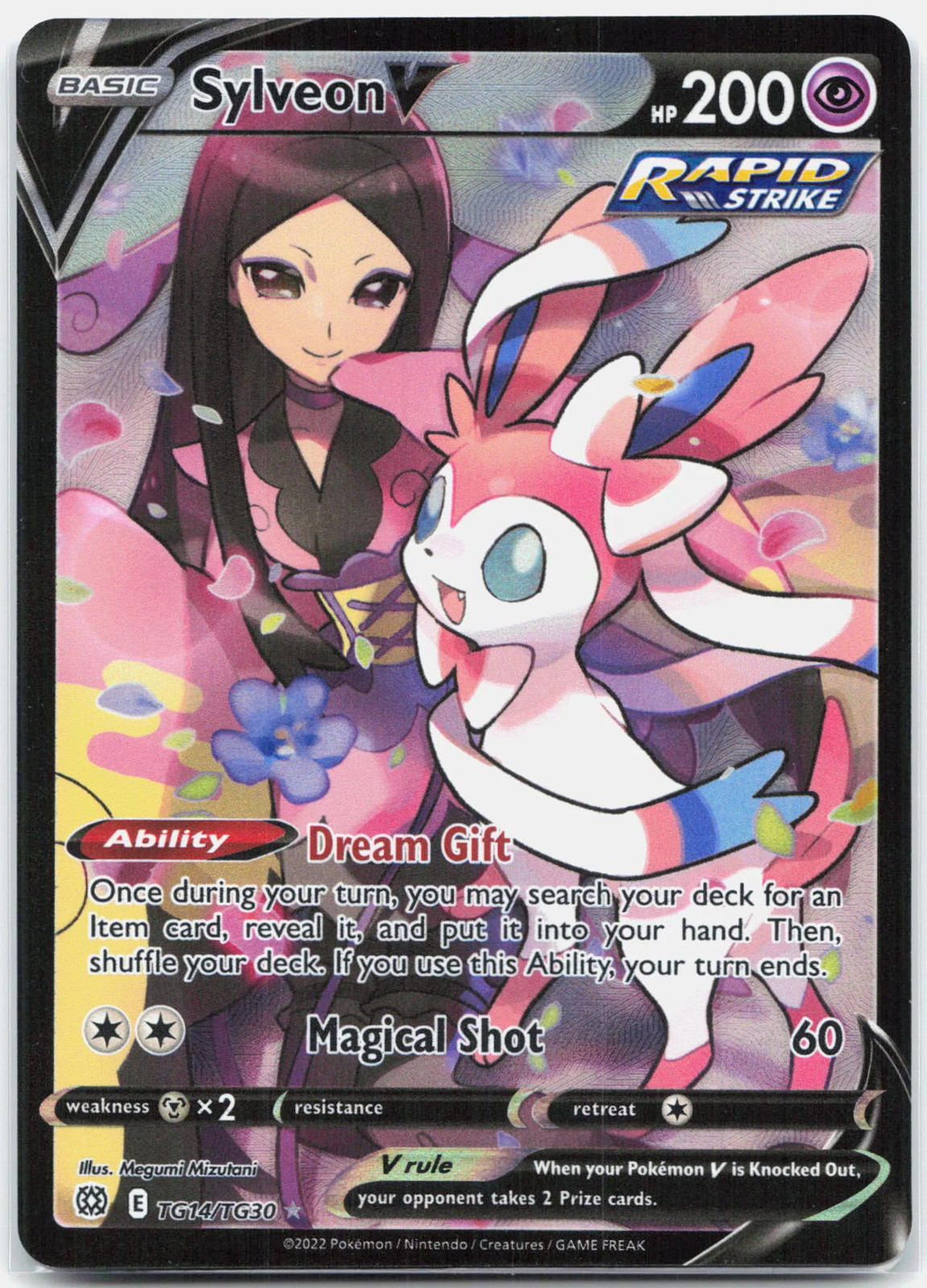 Sylveon V - TG14/TG30 Brilliant Stars Trainer Gallery Pokemon - NM