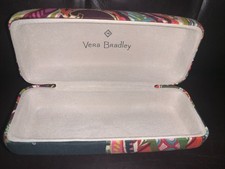 Vera Bradley Hard Clamshell Sunglasses / Eye Glasses Case multi Paisley Great