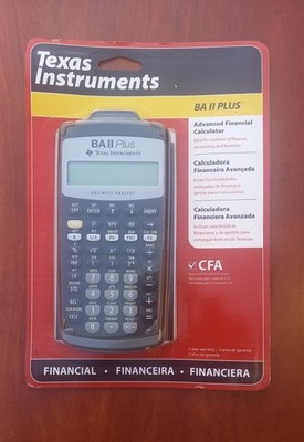 Texas Instruments BA II Plus Finanzrechner - versiegelt, neu 2013