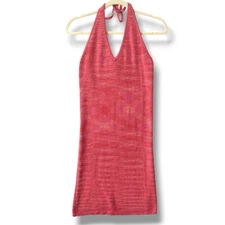 Wild Fable Women’s Sweater Halter Mini Dress – Coral Pink, XXL, NWT