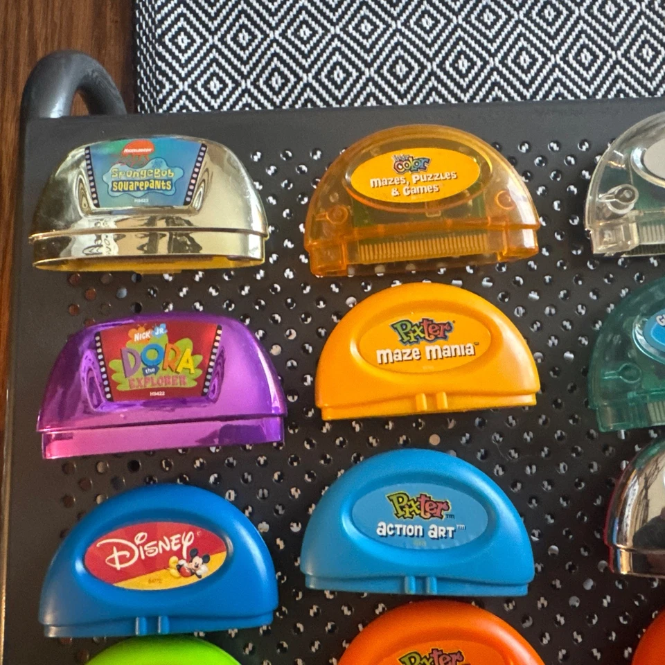 Lot of 12 Mattel Pixter Games-+2 Adapters-SpongeBob  Dora Disney More - Image 2 of 4