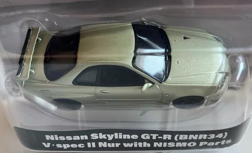 Hot Wheels Nissan Skyline GT-R BNR34 V•spec Nur con ricambi NISMO 2024 1:43 nuovo - Foto 4 di 8