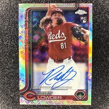 2025 Topps Chrome LogoFractor Rhett Lowder RC Auto #RA-RL