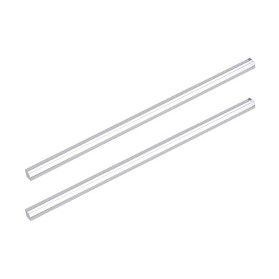 2 Pack 8mmx8mmx250mm Acrylic Square Rod Solid PMMA Bar for DIY Crafts Clear