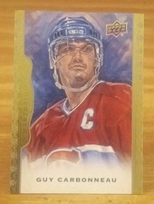 2014-25 UD Masterpieces SP Guy Carbonneau Montreal Canadiens